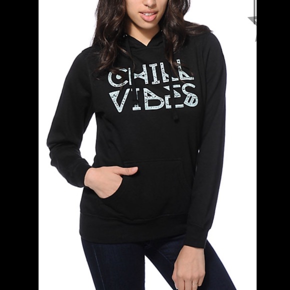 Empyre Tops - Empyre chill vibes black hoodie